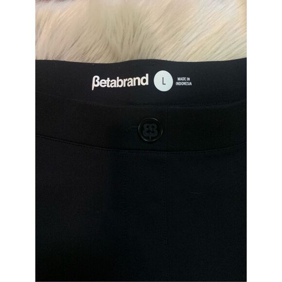 Betabrand Straight-Leg Classic Dress Pant Yoga Pant Black Large - Picture 6 of 11